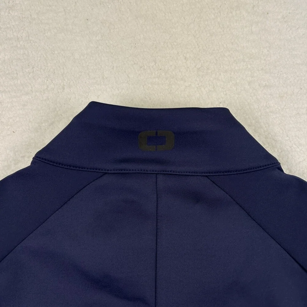 OGIO Jacket Mens Large Soft Shell Full Zip Blue Snickers NFL Logo Pockets